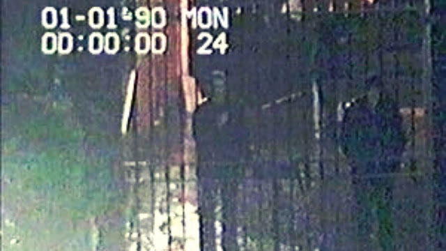 CCTV footage showing the three mysterious men