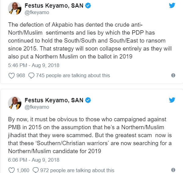 Buhari was never a northern-Muslim jihadist; those who thought otherwise were scammed - Keyamo 