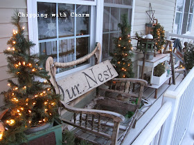 Chipping with Charm: Junk, Stars and Lights Outside...http://chippingwithcharm.blogspot.com/