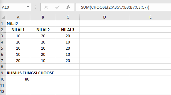 Fungsi CHOOSE: Pengertian, Kegunaan, dan Contohnya