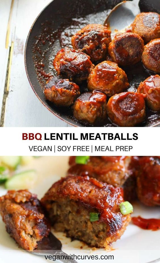 BBQ Lentil Meatballs is made with simple plant-based ingredients of lentils, rice, mushrooms, and BBQ sauce. It's a vegan protein packed dish! These lentil meatballs can serve great as a post-workout entree or as an appetizer for your party or game day events!