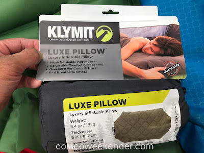 Rest your head and get a good night's sleep on the Klymit Luxe Pillow