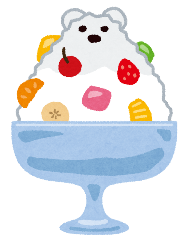 ペンギン かき氷 イラスト かわいい