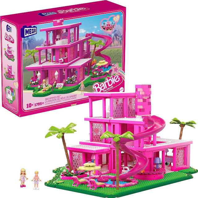 Mega Barbie the Movie DreamHouse Replica building toy for adults.