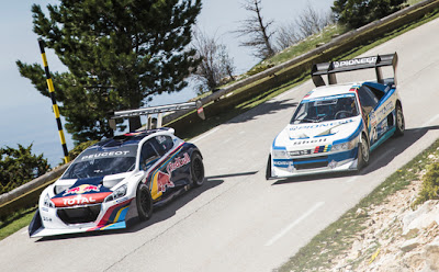 The look of these two Peugeot really no lack of exuberance, like their rear wing