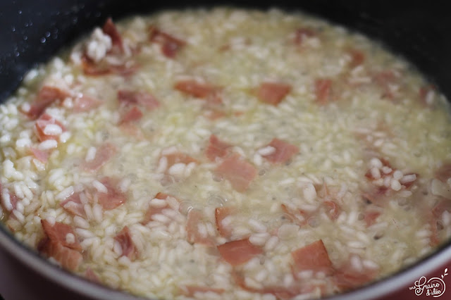 Risotto Safran Speck Petits Pois