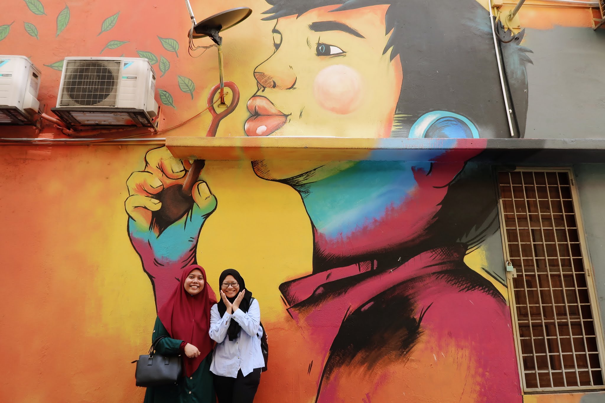 Madihah and I @ Jalan Alor, Bukit Bintang, Kuala Lumpur, Malaysia