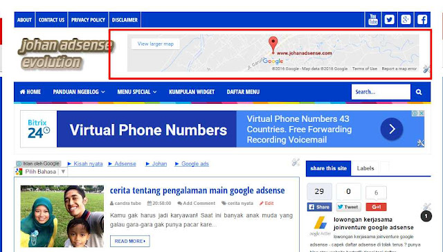 widget google map untuk blog/website SEO frendly