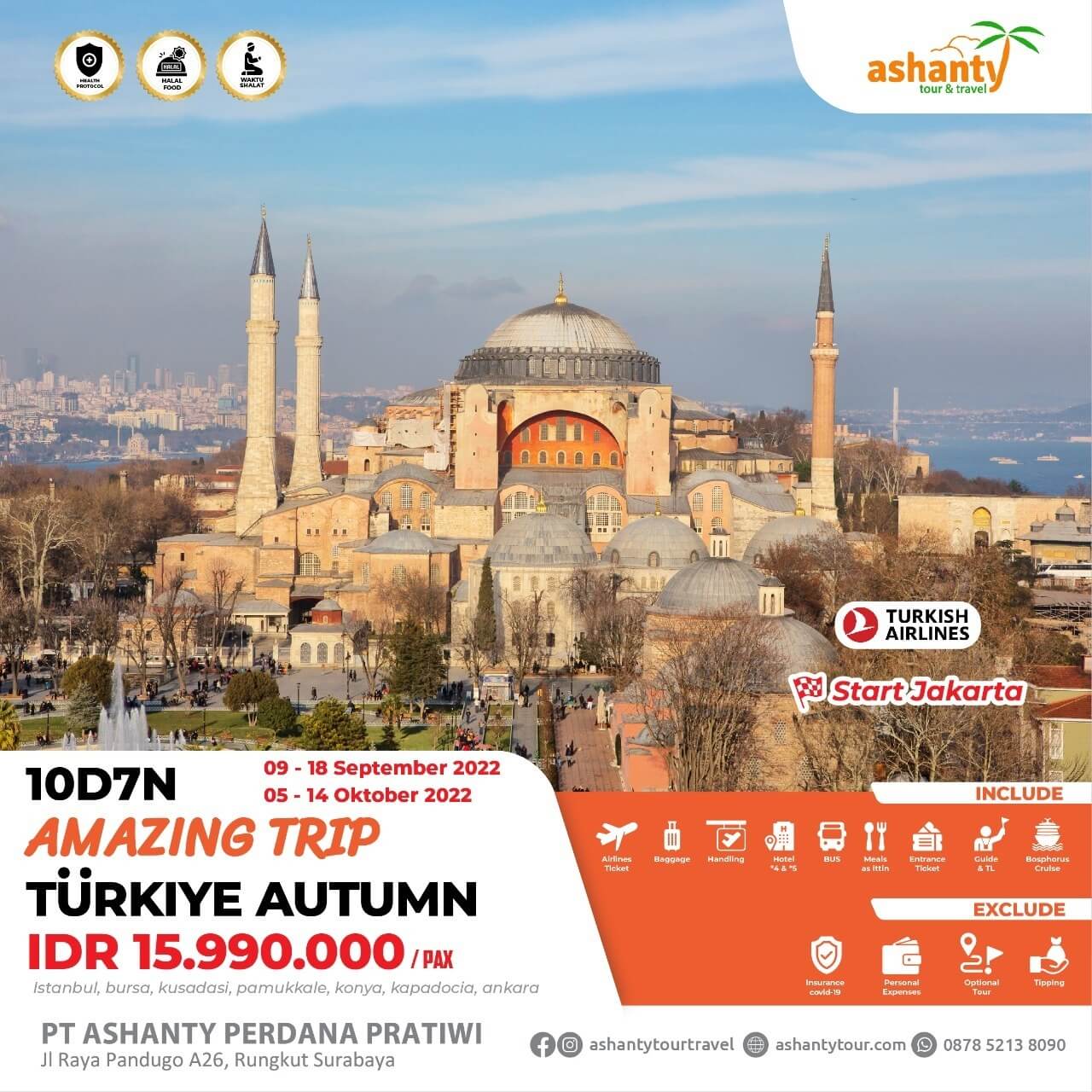 paket tour ke turki dari surabaya