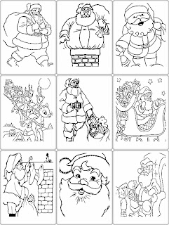 Santa Coloring Pages Pdf