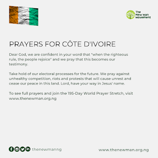 World Prayer Stretch Day 29: Prayers for Côte d'Ivoire