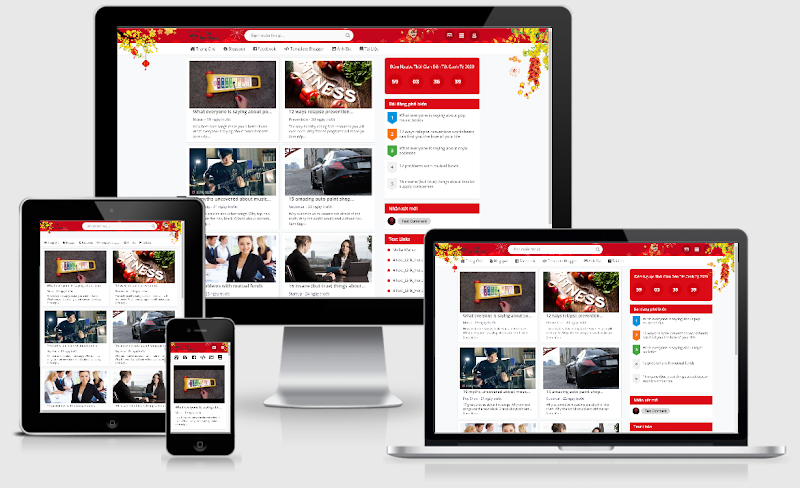 Code Đây Rồi (Lunar New Year Styled) - Blogger Template