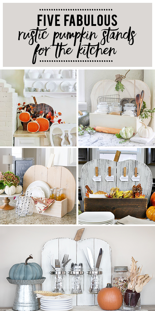 Check out this post to see five fabulous Rustic Pumpkin Stands for the Kitchen.  Created in collaboration with The Home Depot. |  www.andersonandgrant.com