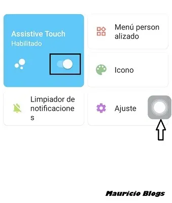 como activar assistive touch en android