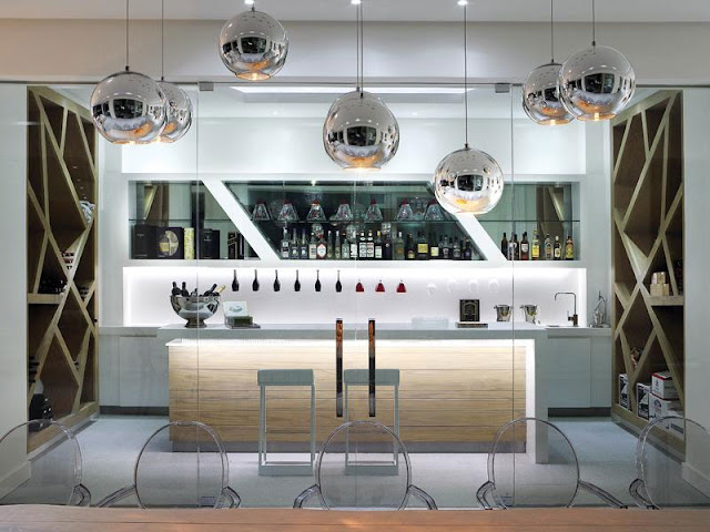 Modern vine room in the Modern Luxury House In Johannesburg