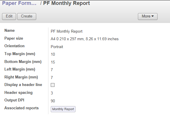 custom paper format in QWEB Reports