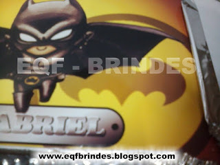 Marmitinha Batman Kid, tema batman kid, brinde batman kid, lembrancinha batman kid