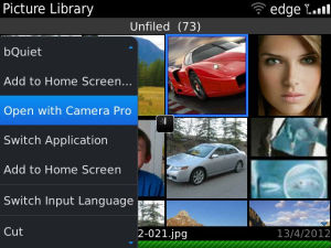 Camera Pro 1.0.3 for Blackberry FREE