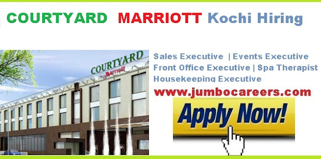 housekeeping jobs at Marriott Kochi, hotel jobs in cochin ernakulam