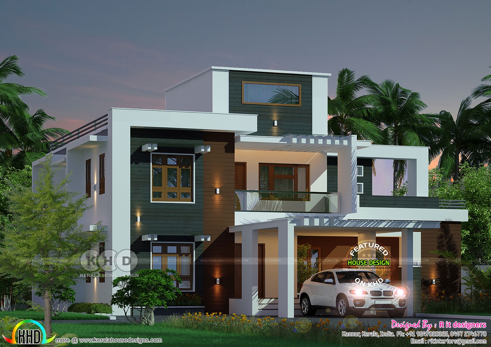 2587 square feet modern box model house Kerala home 