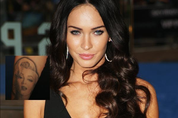 megan fox Arti Tatto di Tubuh Selebriti Dunia