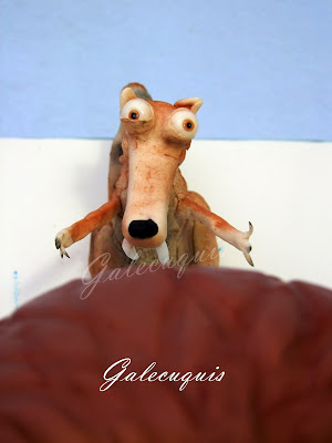 Scrat, ardilla de Ice Age en fondant