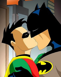 I submit that this is less creepy than Bruce's cartoon relationship with Barbara.