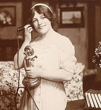 Teléfono en 1912.