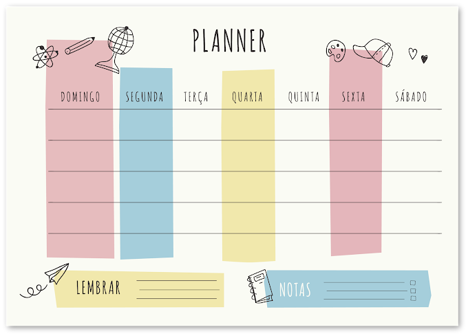 Planner mensal 2020 para impressão