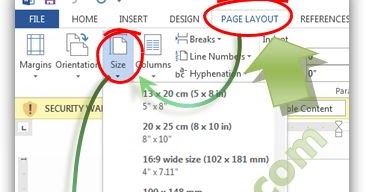 Belajar Ms Word 2013: Cara Mengatur Ukuran Kertas