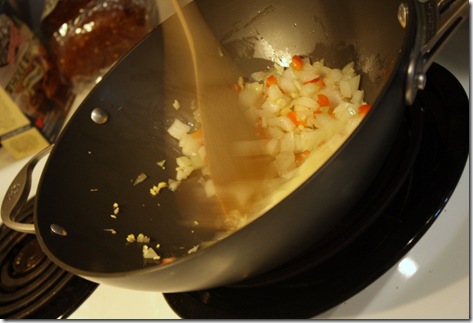 mixing ginger and garlic