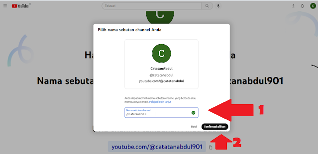 Cara Mengubah Sebutan Nama Channel Youtube