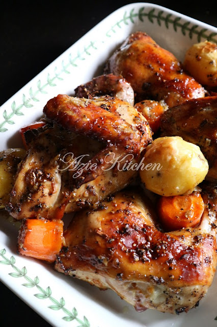 Ayam Panggang Blackpepper Yang Paling Sedap - Azie Kitchen