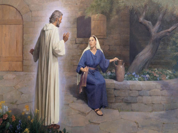 Uskrs besplatne pozadine za desktop 1024x768 slike čestitke blagdani Isus Krist Marija Magdalena free download Happy Easter