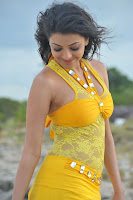 Kajal Agarwal Hot Beach Photos From Businessman