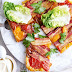 Bacon and tomato tarte Tatin with cos salad Recipe