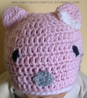 Cappello Hello Kitty uncinetto