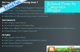 Related Posts by Categories; Blogger Widget
