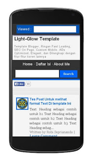 Seo Ringan Fast Blogger Template custom mobile template