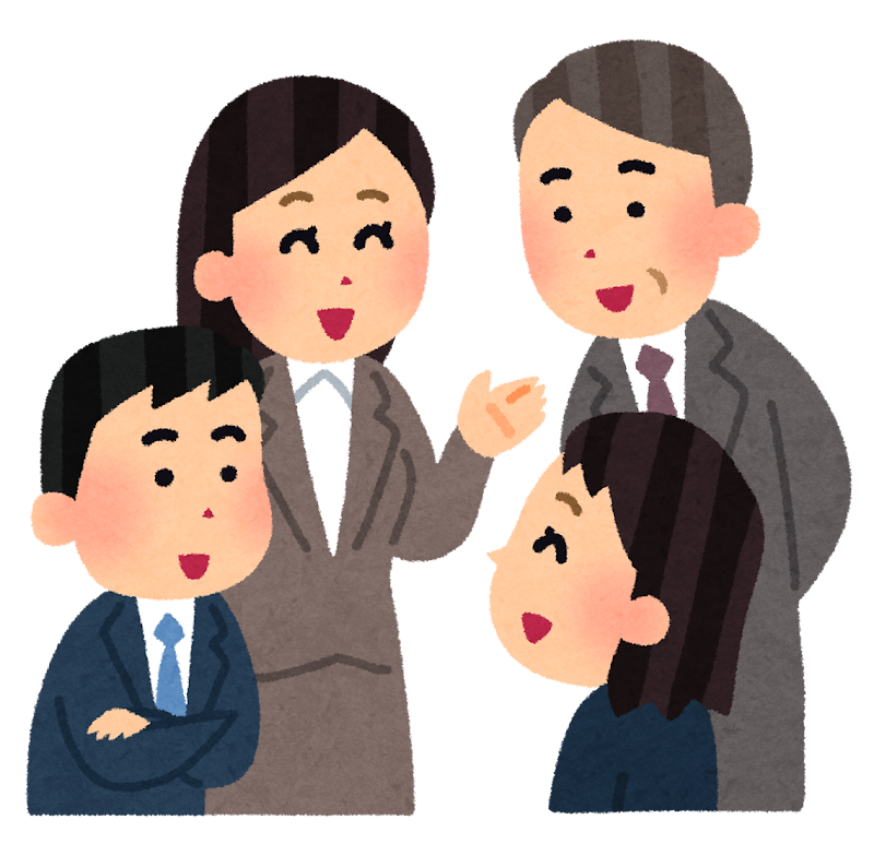 話をする会社員のイラスト かわいいフリー素材集 いらすとや