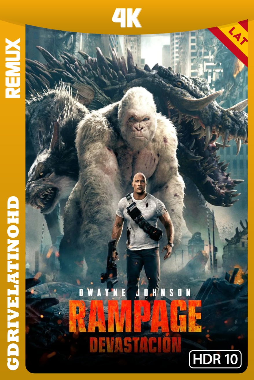 Rampage: Devastación (2018) BDRemux 4K HDR10 Latino-Inglés