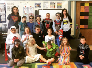 kids dressed as superheros 