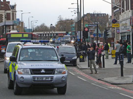 the Torch Relay through Bow