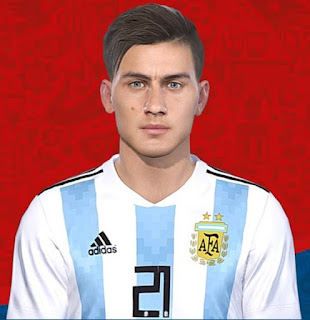 PES 2018 Faces Paulo Dybala by Messi Pradeep