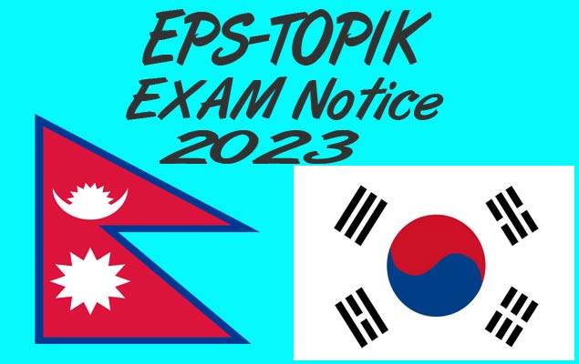 Korea EPS-TOPIK Exam Notice 2023