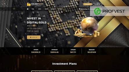 ᐅ GoldBitBank: обзор и отзывы [HYIP СКАМ]