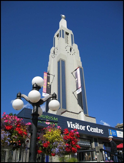Former Esson gas station, modeled after Empire State Bldg, Esson Hdqtrs.