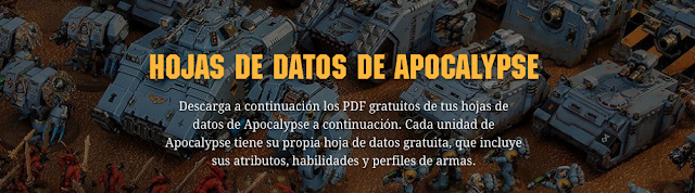 hojas de datos apocalypse