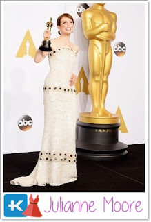 Here Are Artist Wearing A Beautiful Dress When Receiving His First Oscar