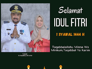 Camat Sindang Jaya Kabupaten Tangerang mengucapkan Selamat Hari Raya Idul Fitri 1444 H 